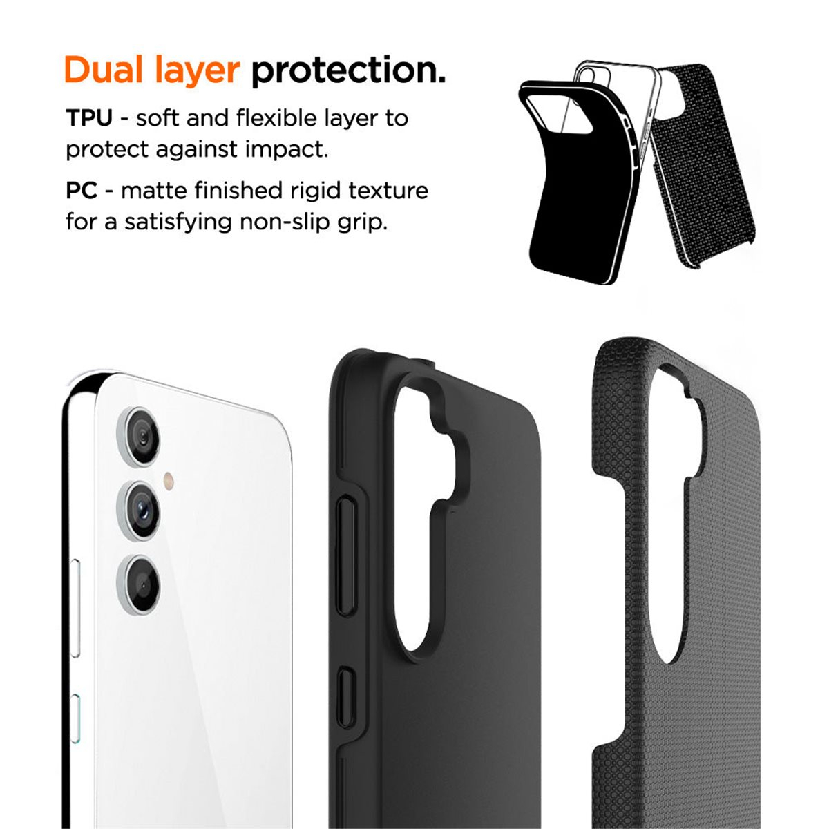 Samsung Galaxy S23 FE North Case Premium Hybrid Schutzhülle (EGCA00536) - Schwarz