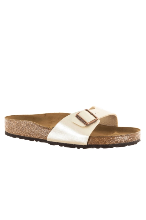 Sandales - nu-pieds birkenstock madrid bf regular graceful pearl white