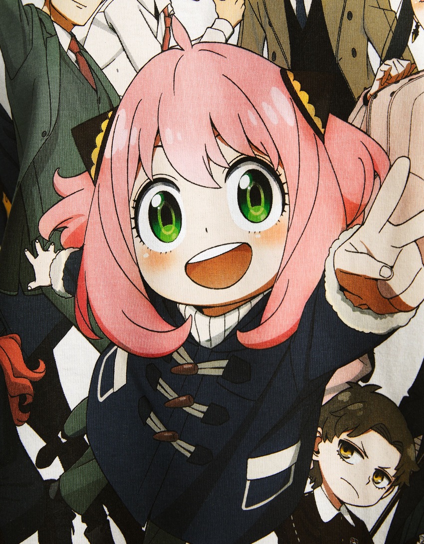 Camiseta de manga curta oversized estampada SPY x FAMILY