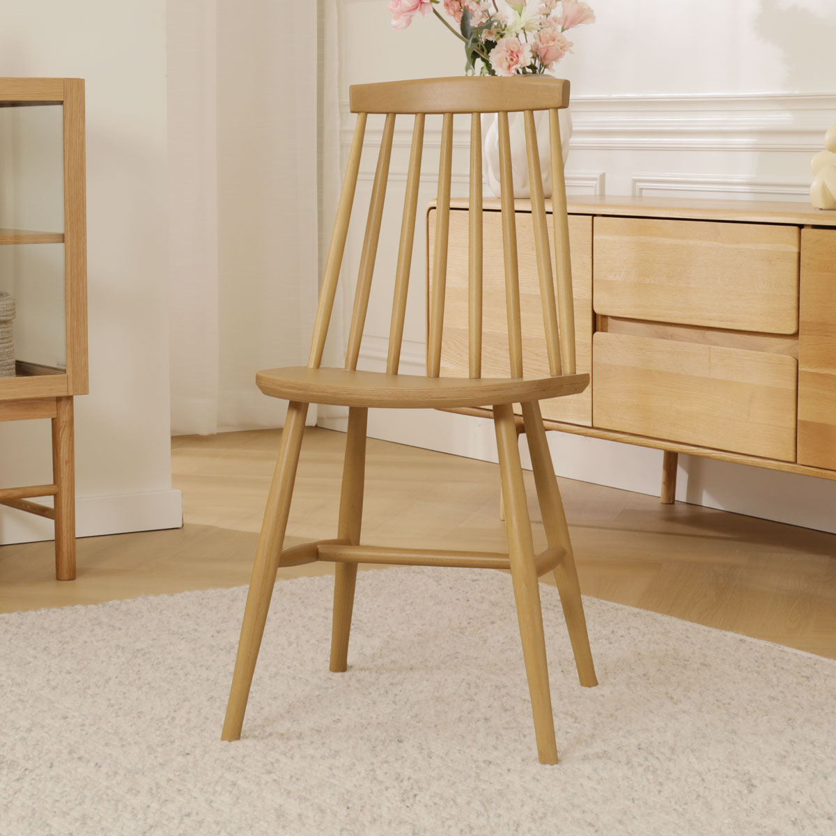 Houten spijlenstoel Filou - naturel