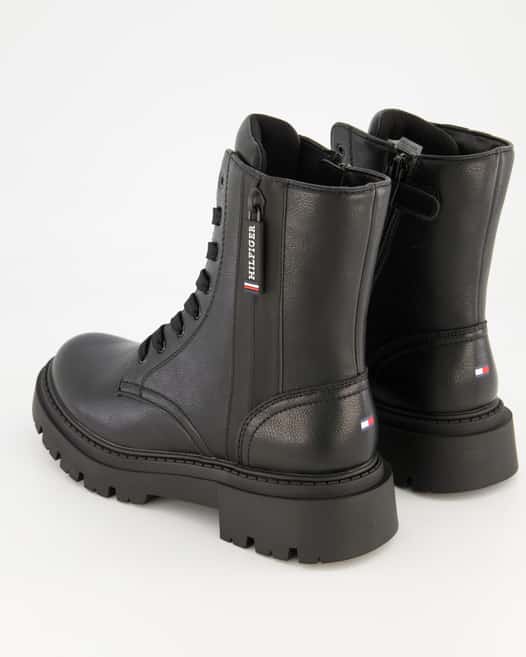 Tommy Hilfiger Tronchetto Schnürstiefel in Schwarz
