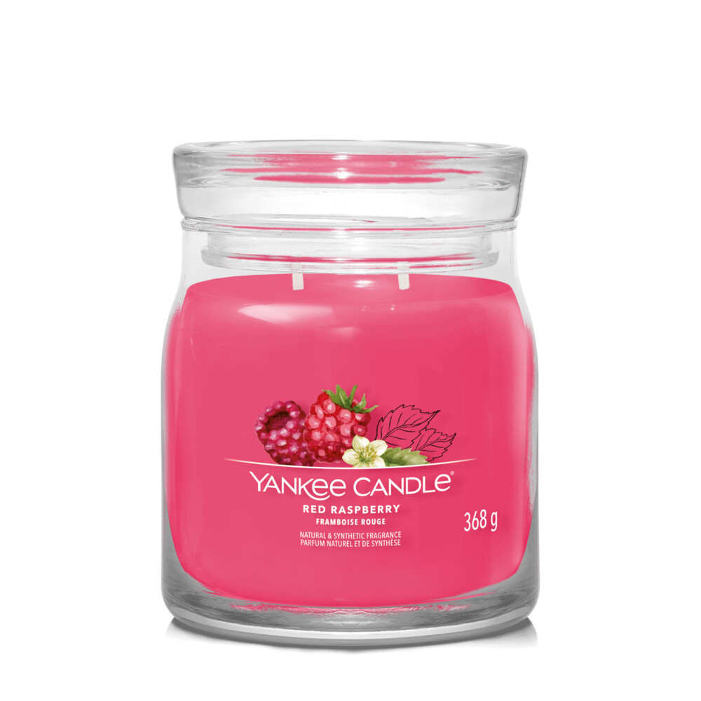 Yankee Candle Geurkaars Medium Jar Red Raspberry Signature368 gr