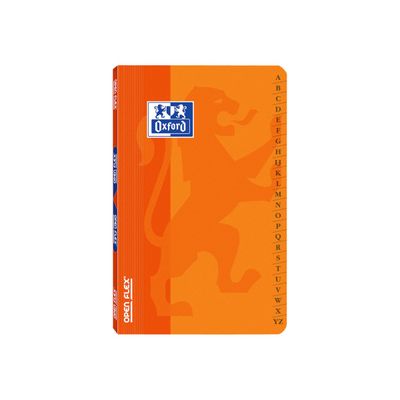 Oxford OpenFlex - Répertoire 11 x 17 cm - 96 pages - petits carreaux (5x5 mm) - disponible dans différentes couleurs