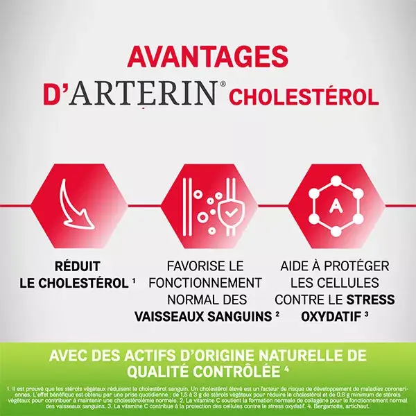 Arterin Colesterol com Ingredientes Ativos de Origem Natural - 30 Comprimidos