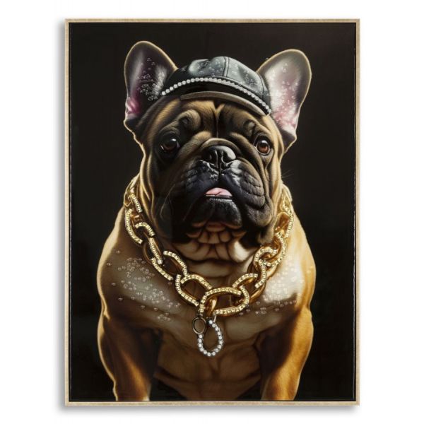 Mauro Ferretti Pintura Sobre Tela Lacada Bully com Moldura 62X4X82 cm - 0325800000