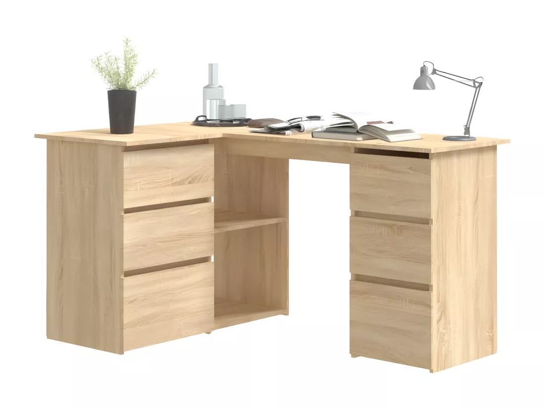 Bureau d'angle Chêne sonoma 145x100x76 cm Aggloméré