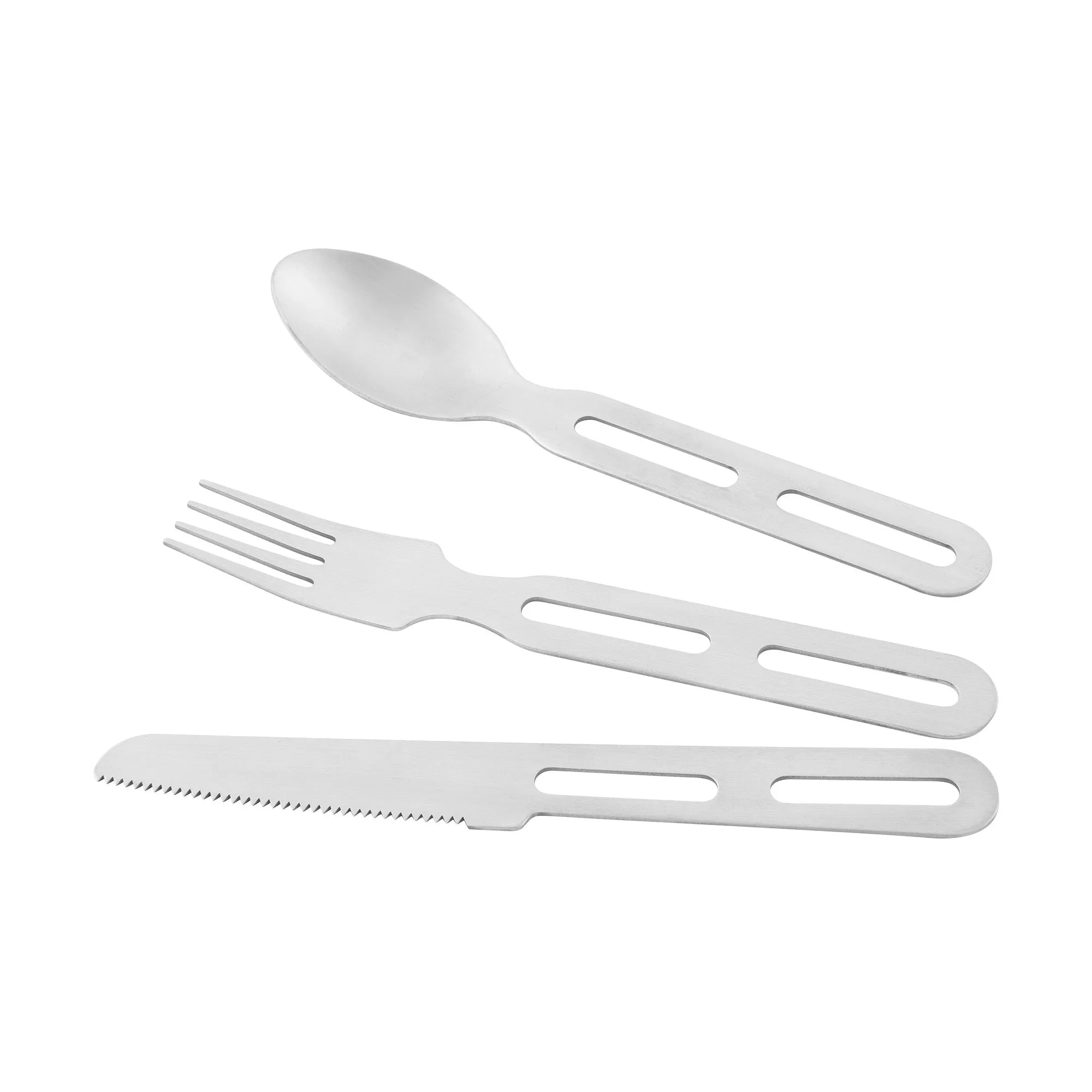 Tatonka -  Tatonka Campingbesteck Cutlery Set I silberfarben braun