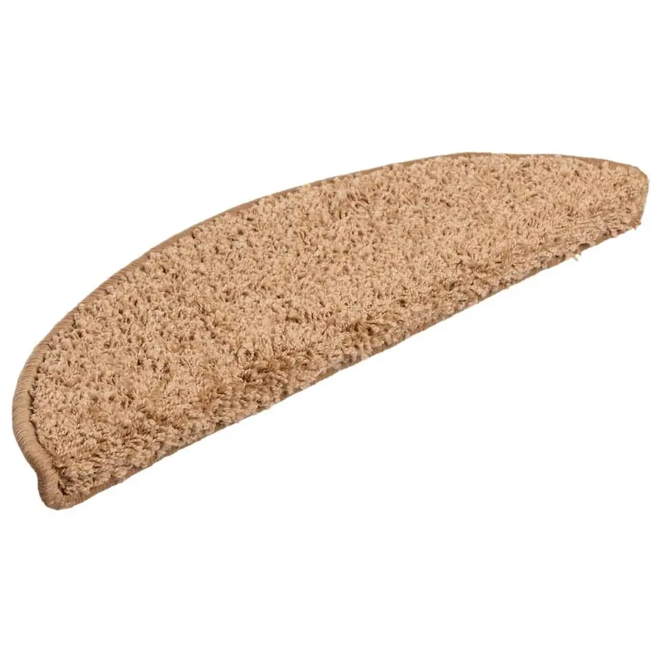 vidaXL - Tapijt Traptrede - Beige - Polypropyleen