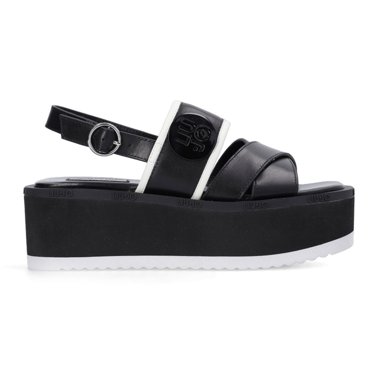 Liu-Jo Sandales en Cuir Aba noires