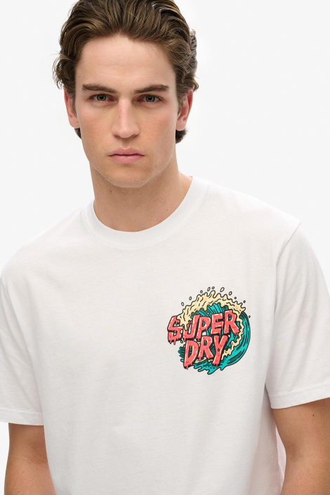 Superdry witte heren t-shirt