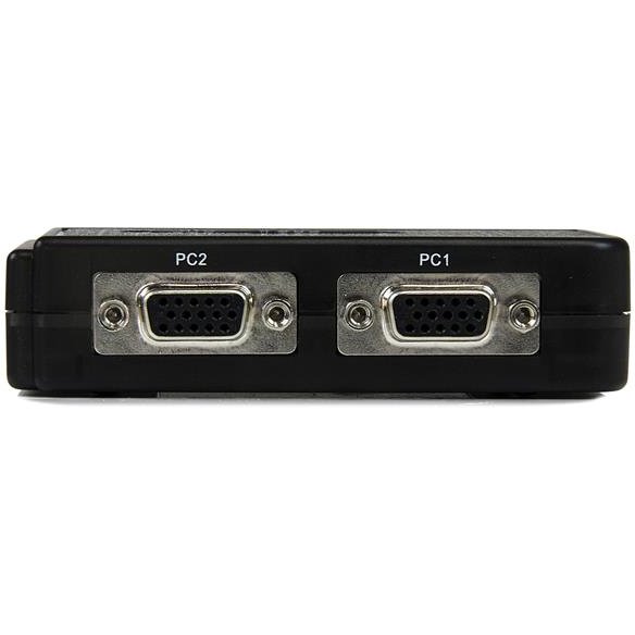 StarTech.com Kit commutateur KVM USB VGA à 2 ports avec audio et câbles - Switch KVM - Noir