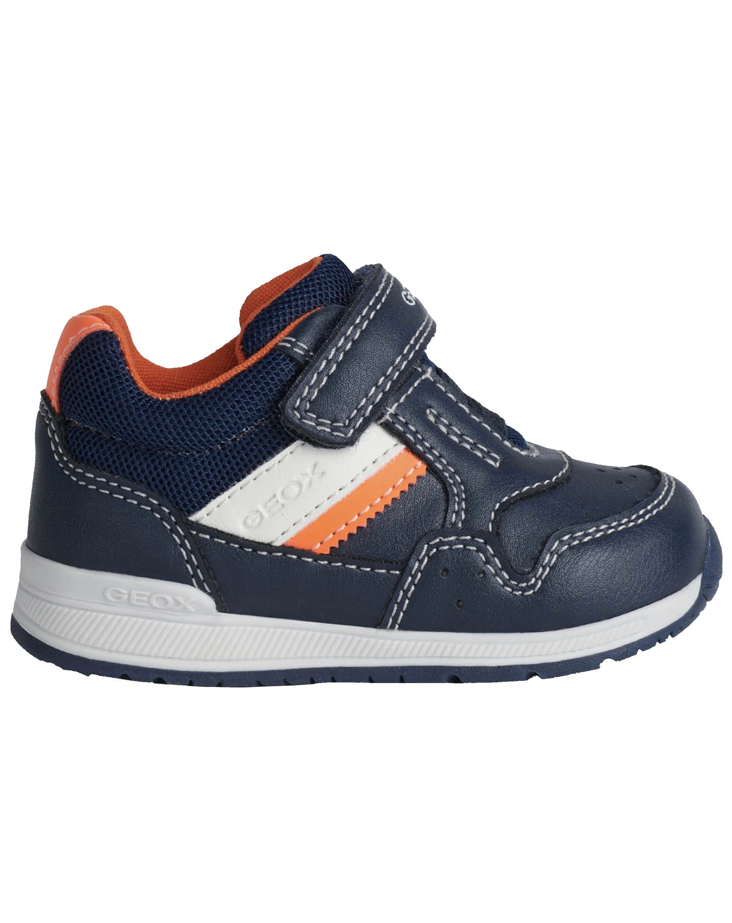 Klett-Sneaker RISHON BABY in navy/fluon orange
