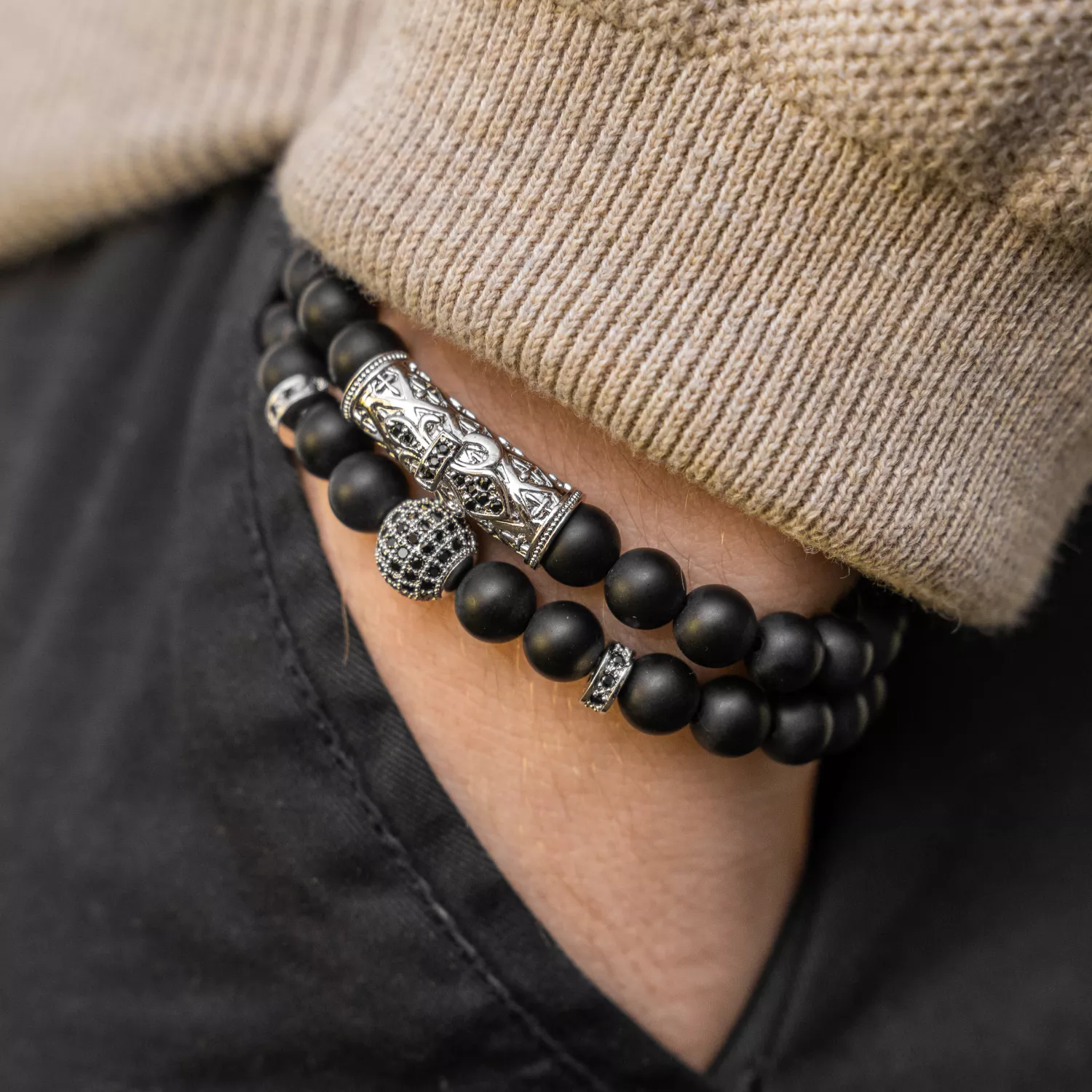 Auxere Gem Double Row Armbånd Sten KXD0210