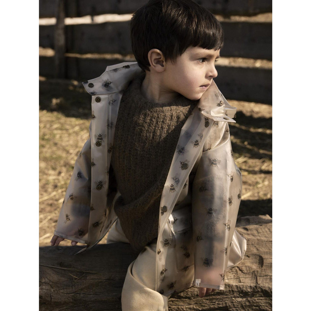 Køb Lil'Atelier Turtledove Bee Nmnmamio Loose Rain Jakke Fo Lil