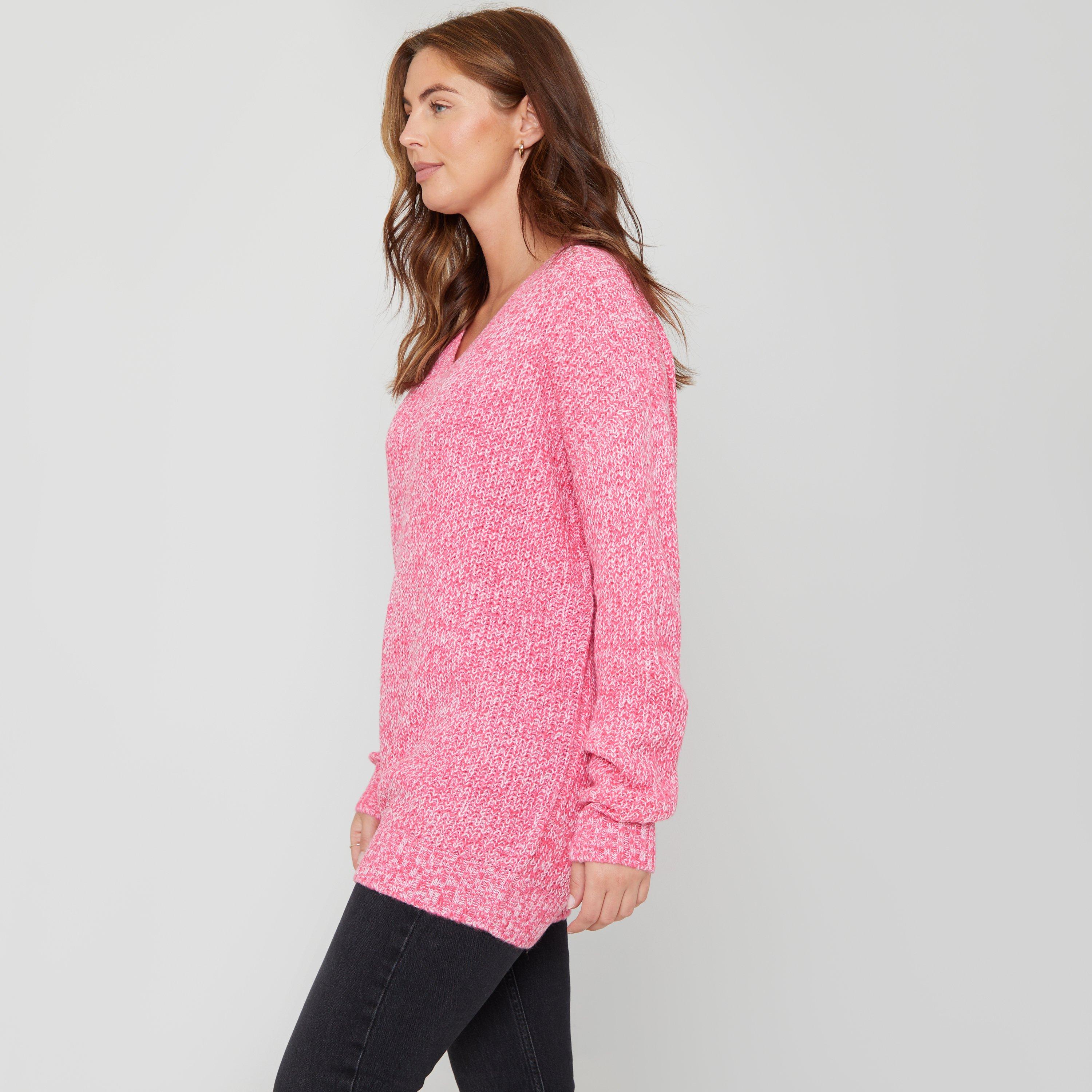 Be You Cosy V Neck Stretch Jumper Ld00