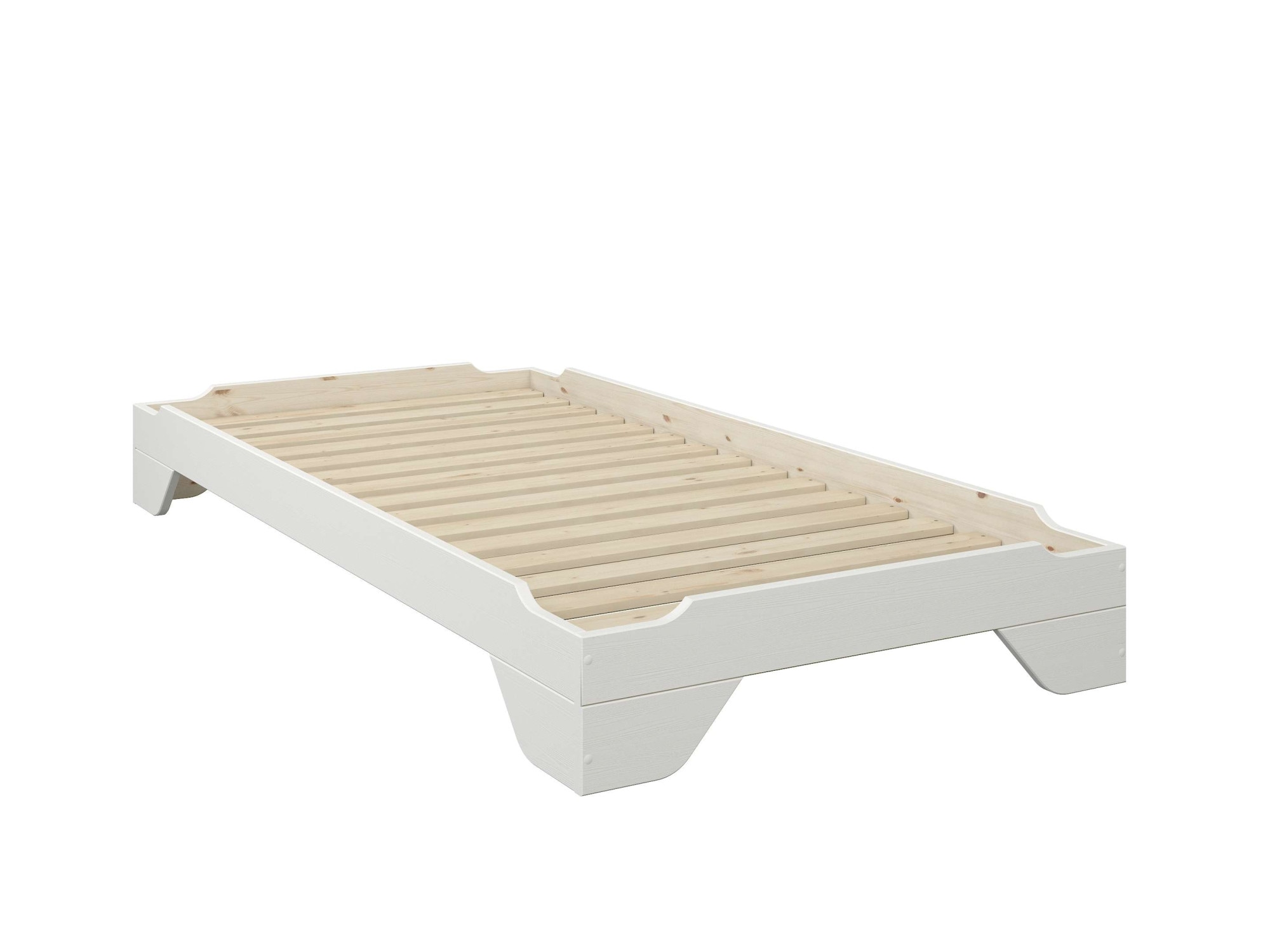 Home affaire Massivholzbett »Melwine, Stapelbett, platzsparend, modern« 1 Bett,  inklusive Lattenrost, platzsparend und ideal für Besuch!