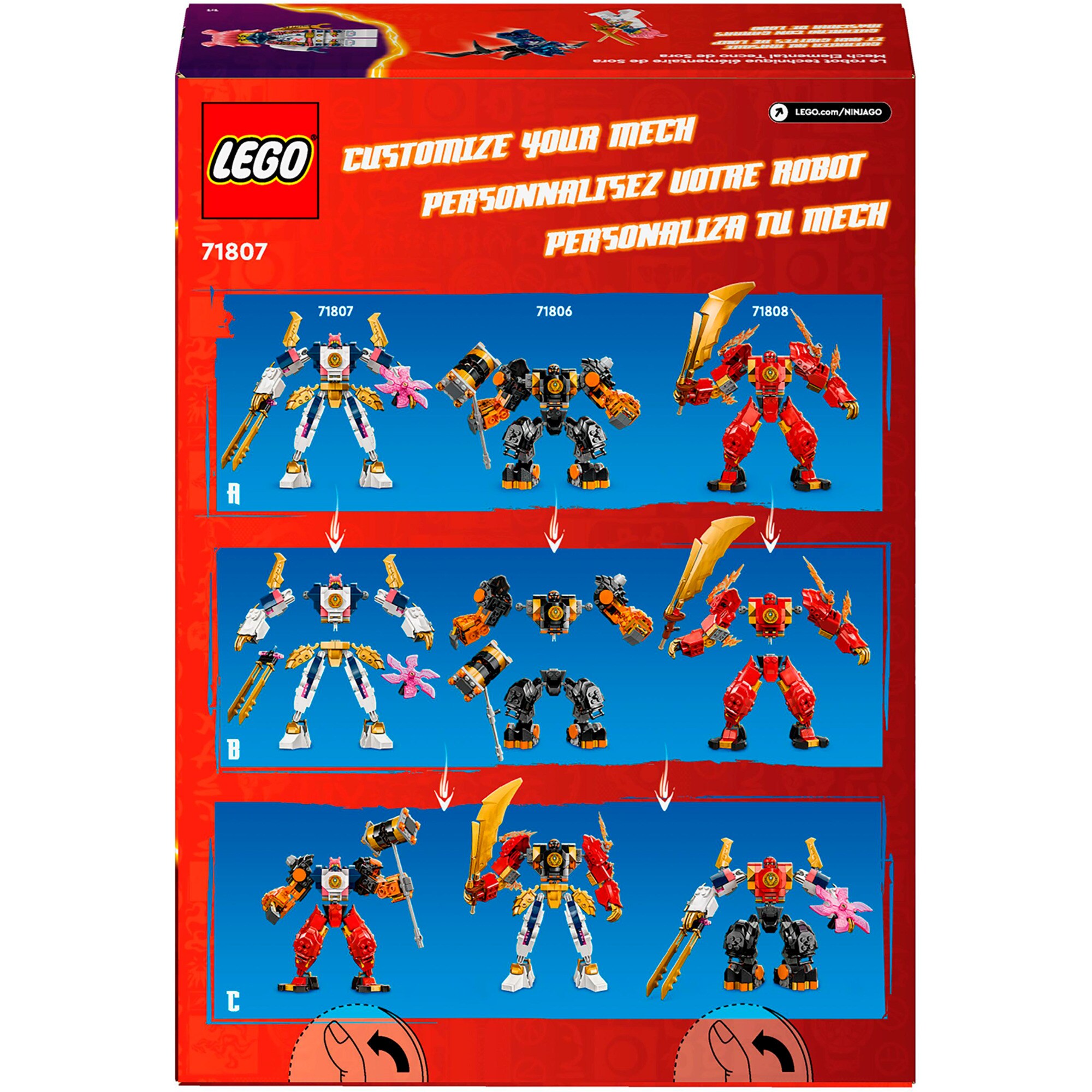 LEGO Konstruktionsspielzeug Ninjago Soras Technikmech
