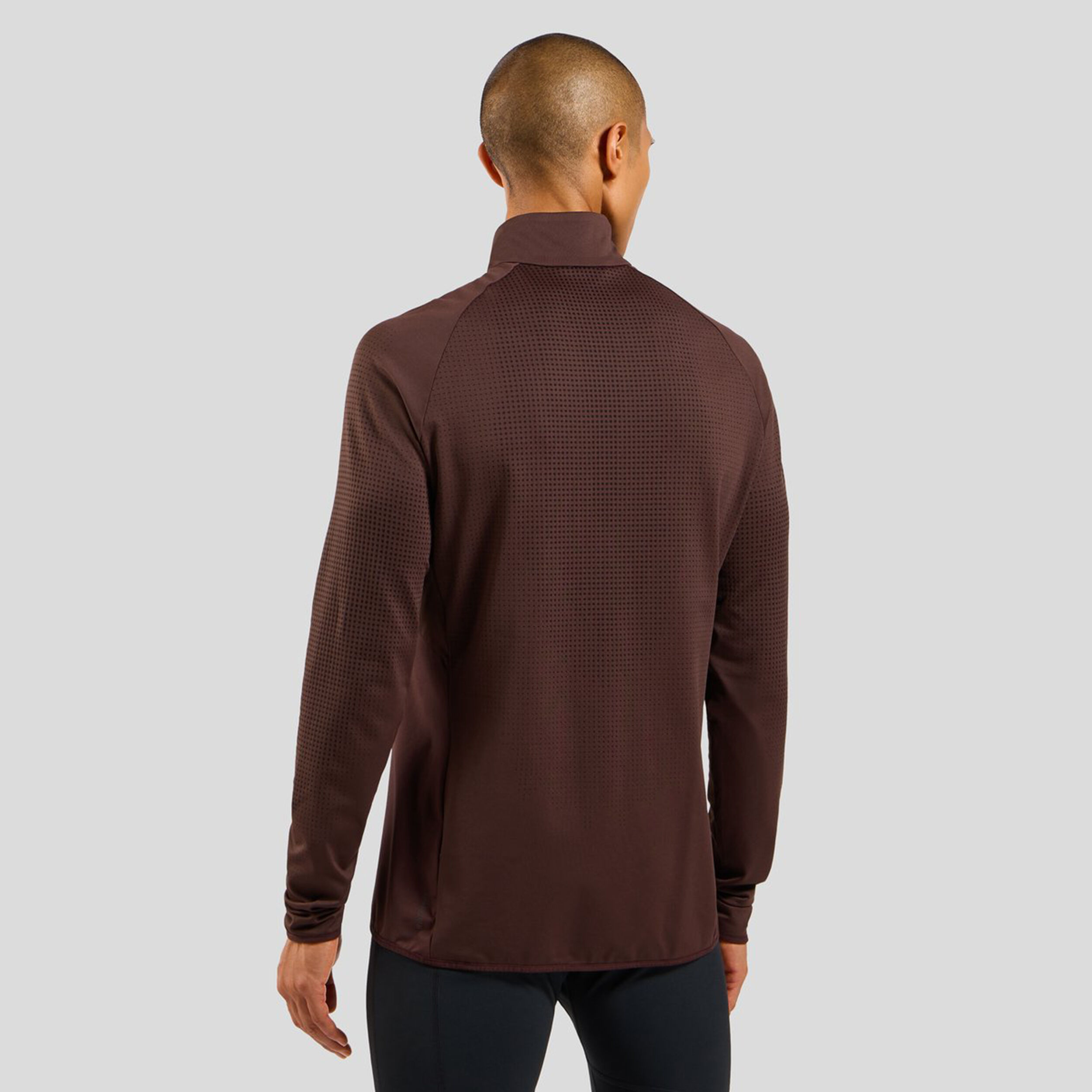 Odlo Zeroweight Warm Hybrid Veste Running Hommes - Marron