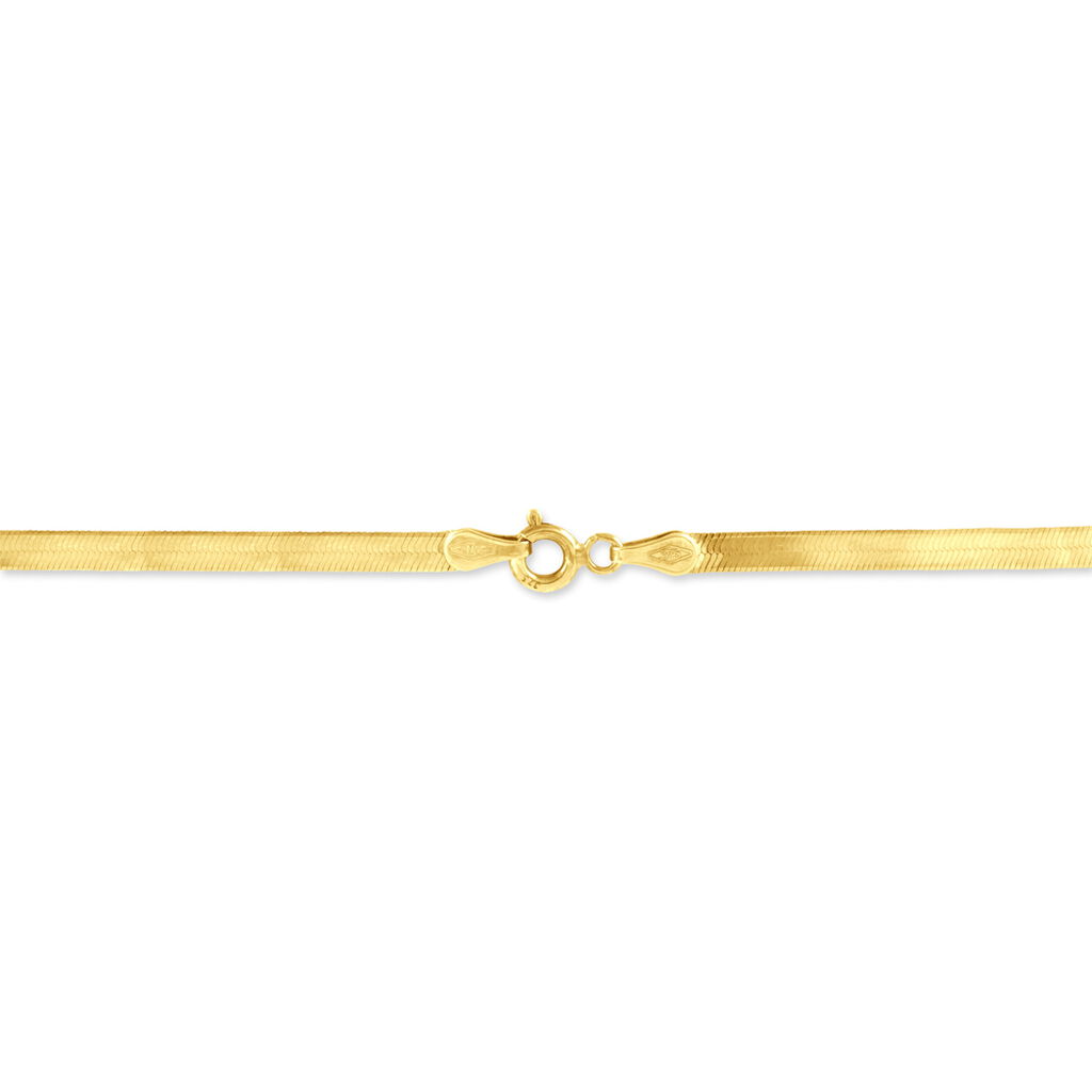 Bracelet Droit Lisse Or Jaune