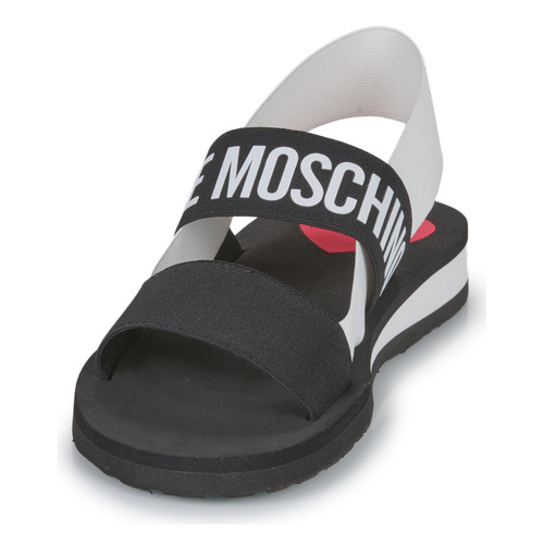 Love Moschino - ELASTIC BICOLOR Negro / Blanco