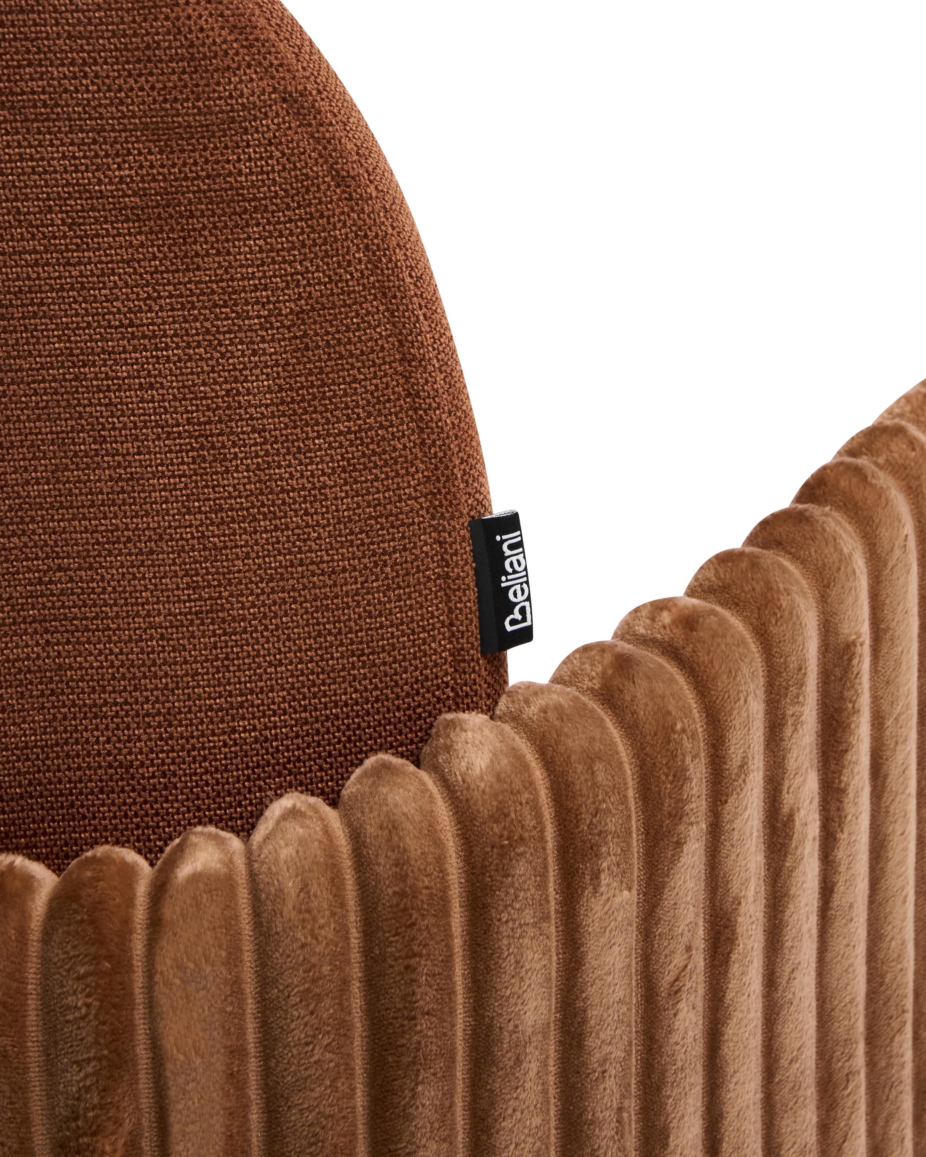 Set van 2 barstoelen AMITY Stof Bruin