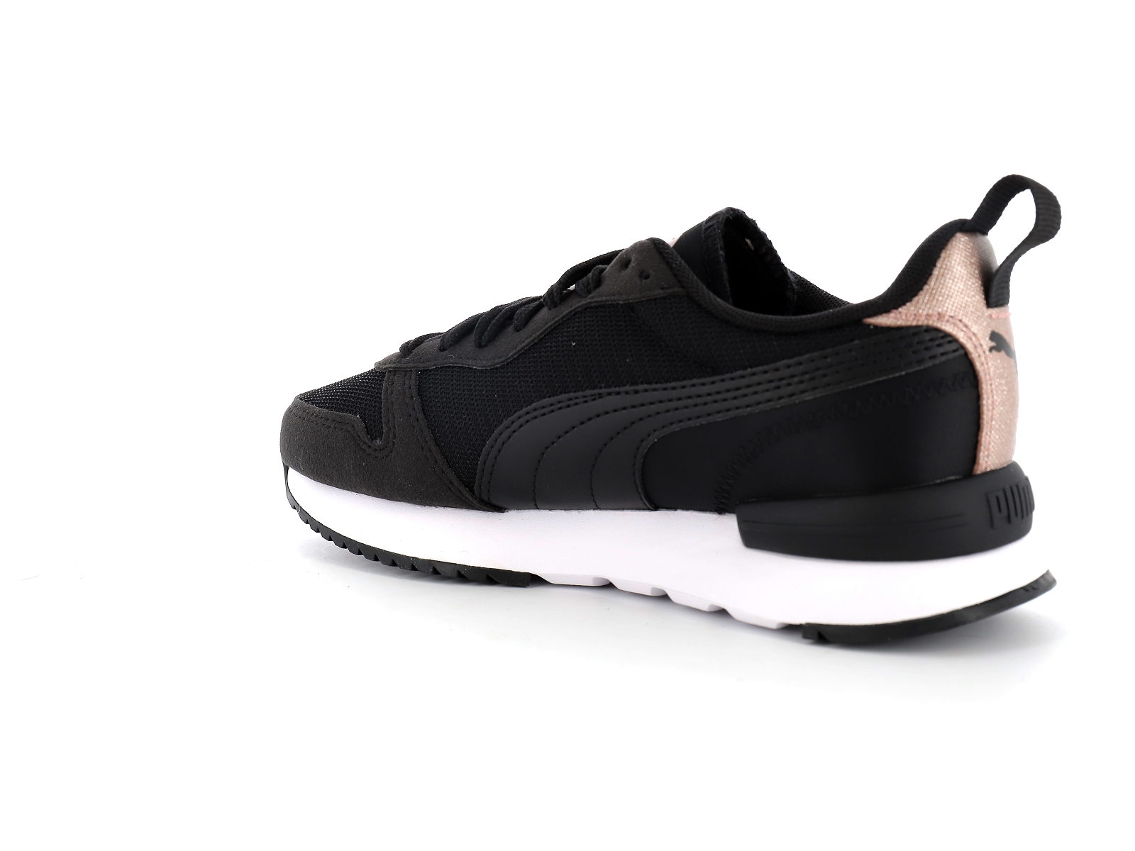 Puma-383931 Matières combinées Noir Rose