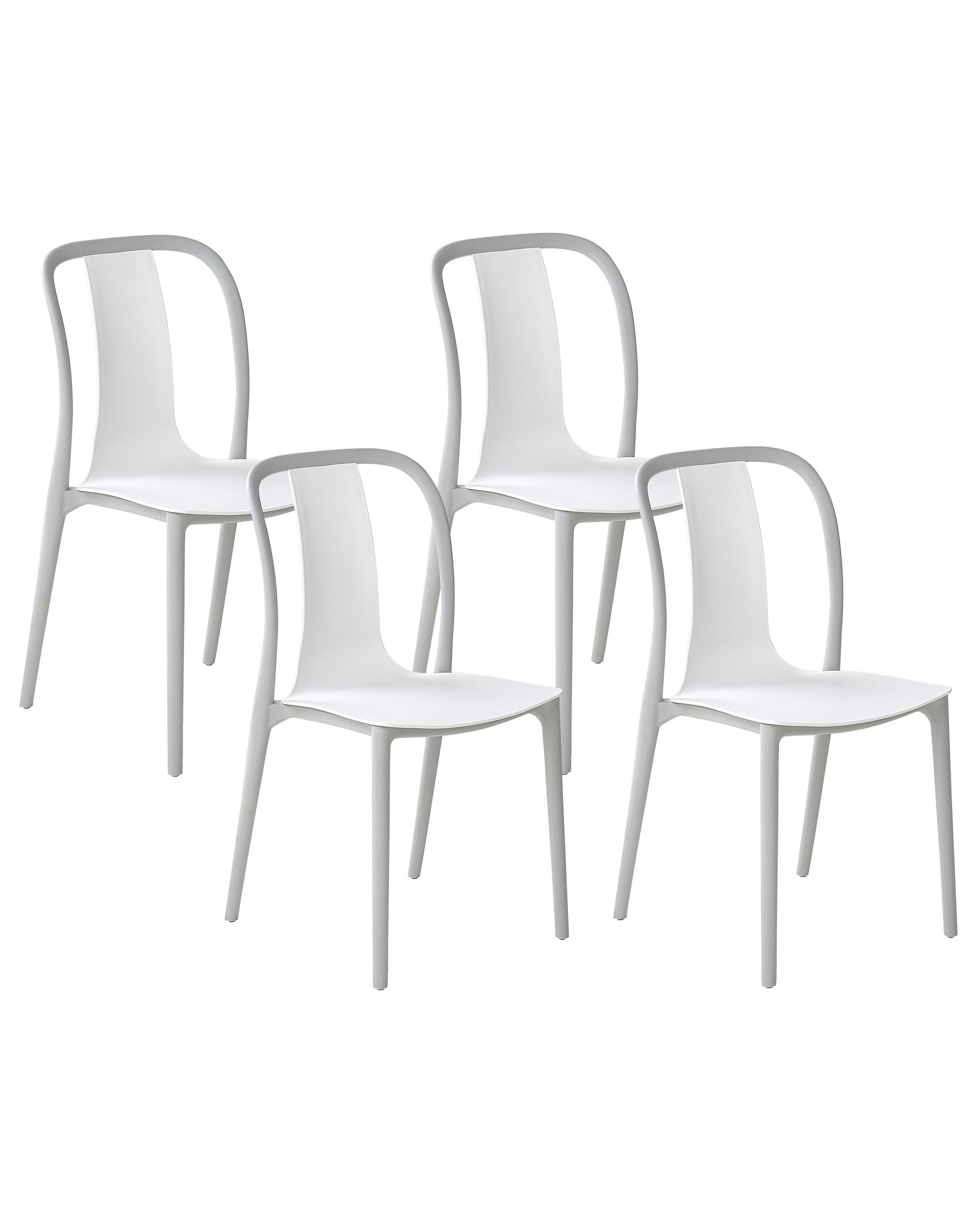 Set van 4 tuinstoelen SPEZIA Wit