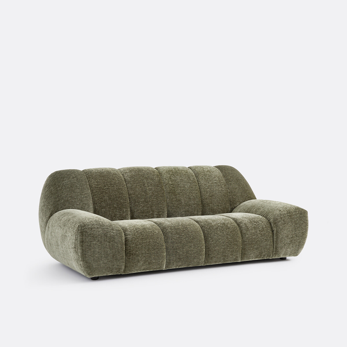 LA REDOUTE INTERIEURS<br>Sofá vintage de 3 lugares em veludo cotelê, Nuria