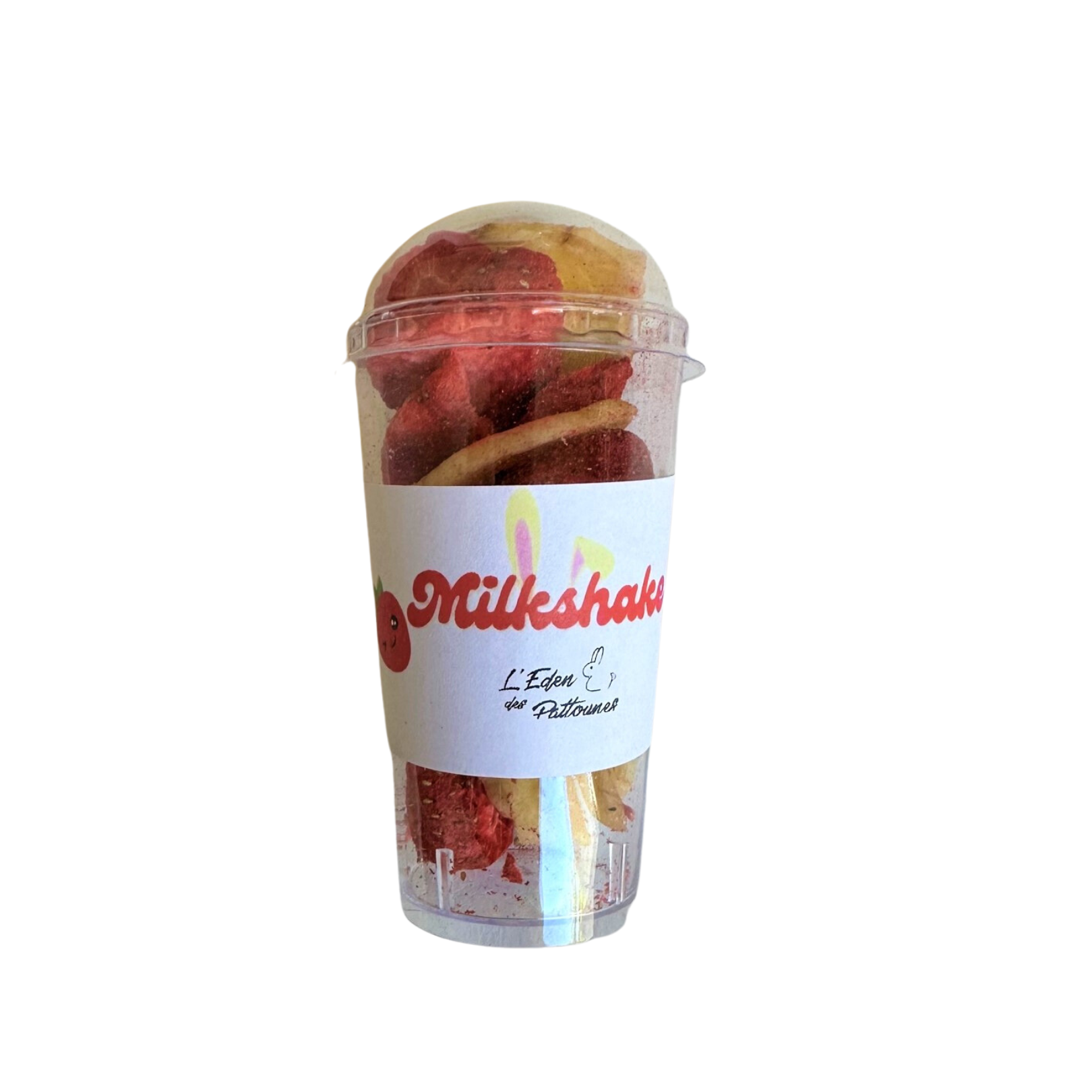 Milkshake fraise/banane pour lapins