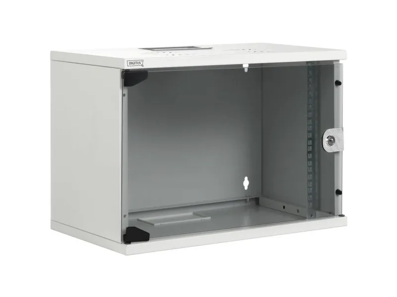 DIGITUS Professional Compact Series DN-19 12-U-S-1 - Kabinet - vægmonterbar - lysegrå, RAL 7035 - 12U - 19