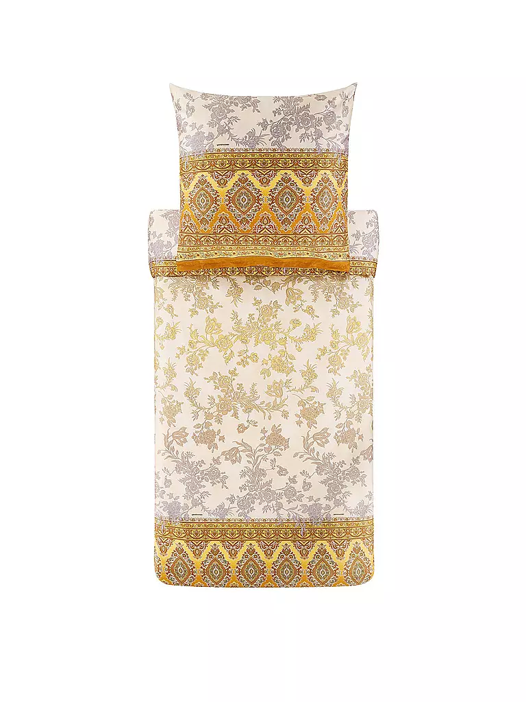 BASSETTI Satin Bettwäsche  AGRIGENTO 70x90cm/140x200cm Gelb gelb