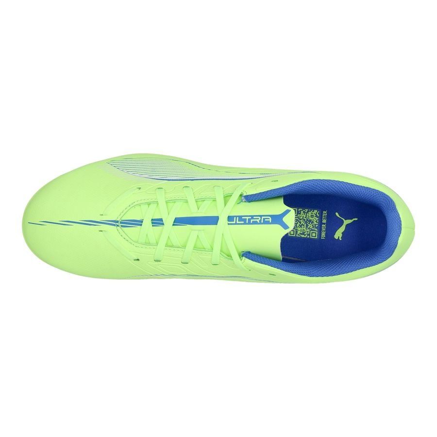 PUMA Ultra 5 Play FG/AG Lights Out - Fizzy Apple/Blanc/Bleu