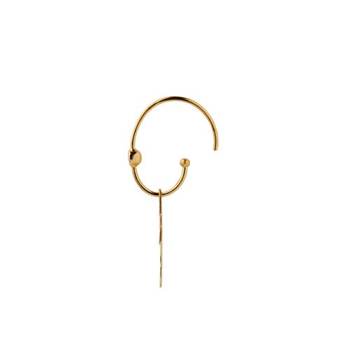 Stine A Bit Dot Creol Ørering, Gold Plated