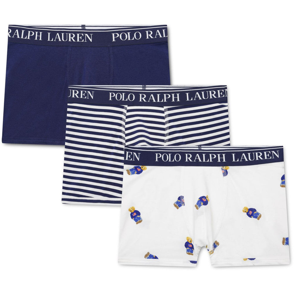 Køb Polo Ralph Lauren Newport Navy Bomuld Stretch 3Pk Boxer