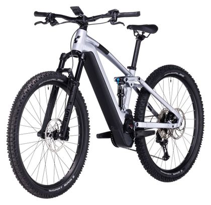 VTT Électrique Tout-Suspendu Cube Stereo Hybrid 120 Race 625 Shimano Deore/XT 12V 625 Wh 29'' Argent Polar