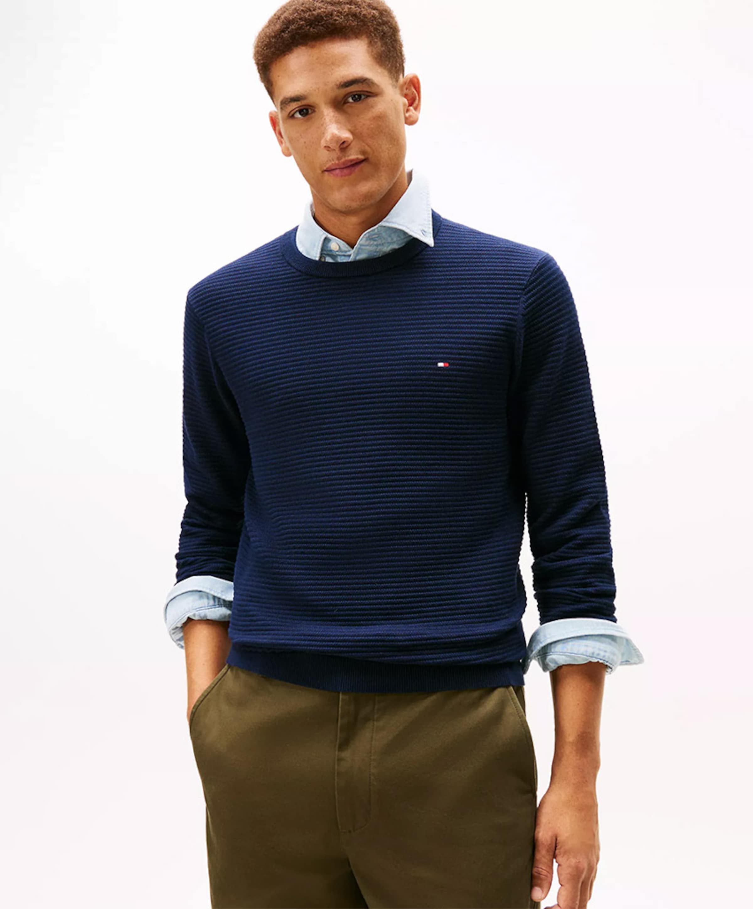 Tommy Hilfiger Heren trui blauw