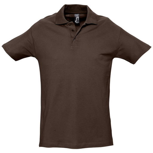 Camisa polo de manga curta lisa Sols Spring II, 100% algodão premium