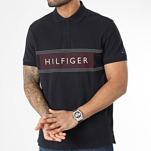 Polo Manches Courtes RWB Chest Bleu Marine