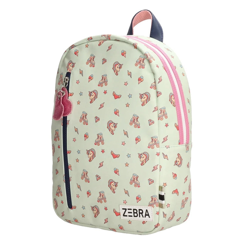 Zebra Trends Rugzak M Girls Unicorn Green