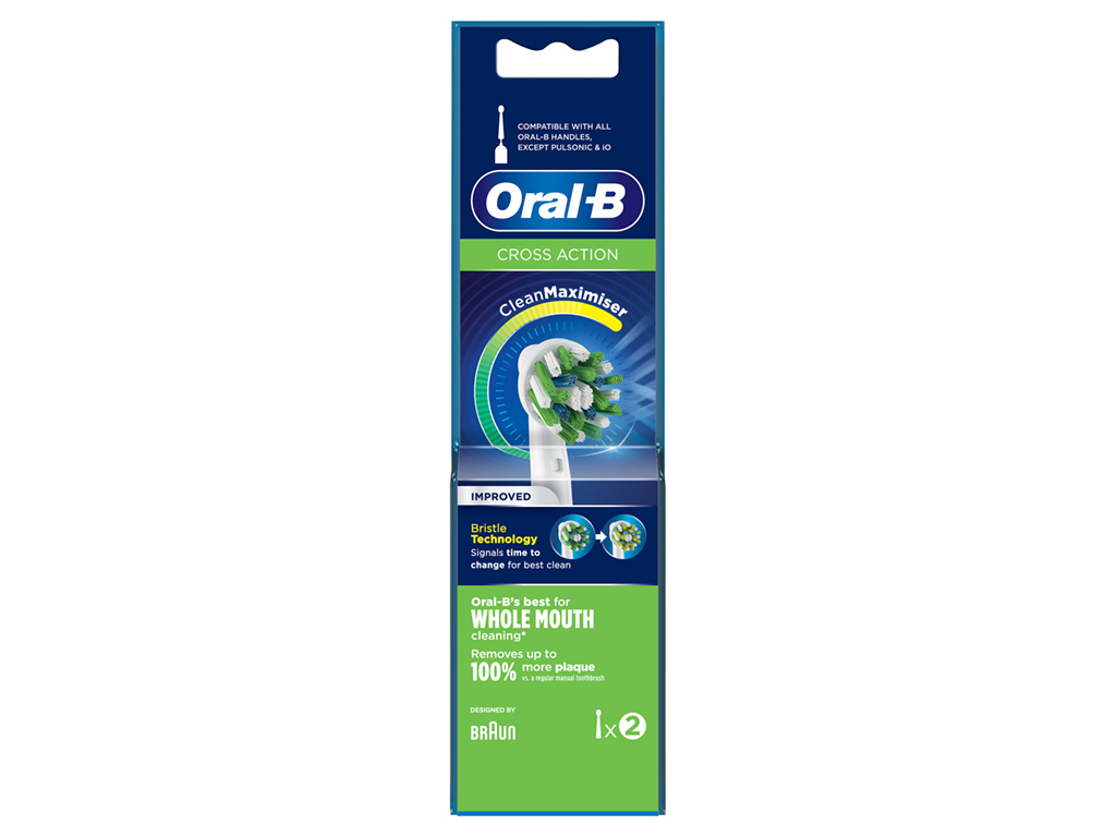 RECARGA ORAL B ESCOVA ELÉCTRICA CROSS ACTION 2UN