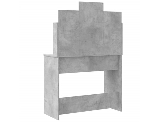 VIDAXL - Coiffeuse avec lumières led gris béton 96x40x142 cm