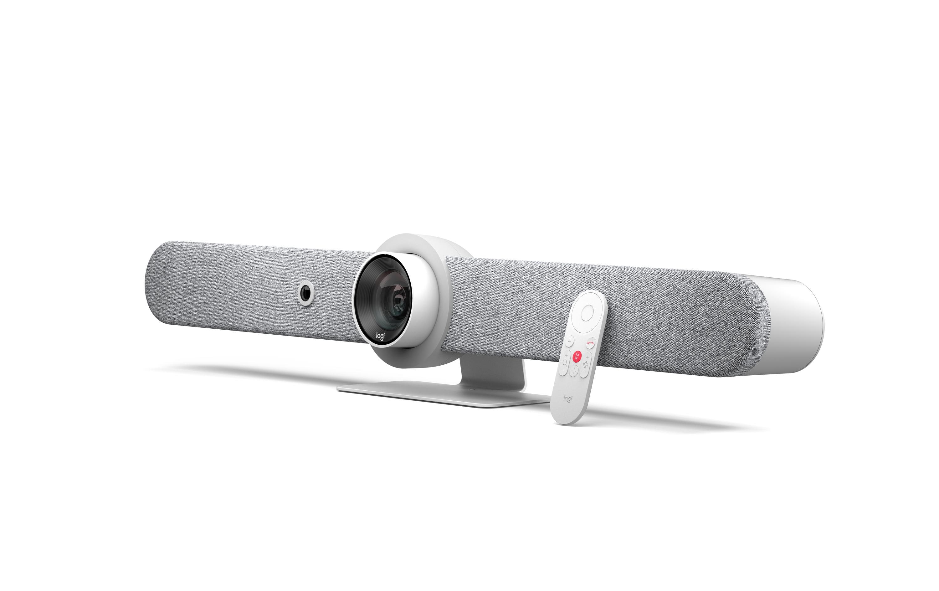Rally Bar White Video Collaboration Bar 4K 30 fps<br>All-in-one-Videobar für mittelgrosse bis grosse Räume