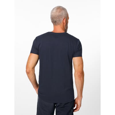 Herren-T-Shirt Baumwolle, Dunkelblau