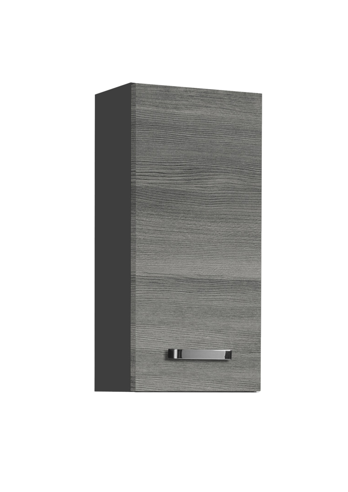 Hängeschrank BOLOGNA - Eiche rauchsilber - grafitgrau - 30 cm