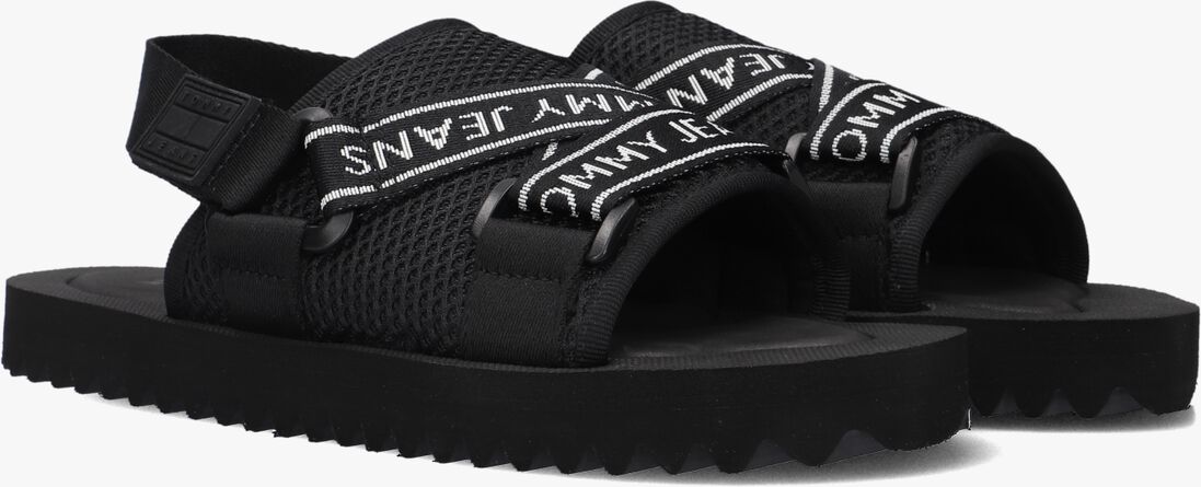 TOMMY JEANS zwarte tommy jeans slippers tommy jeans premium eva