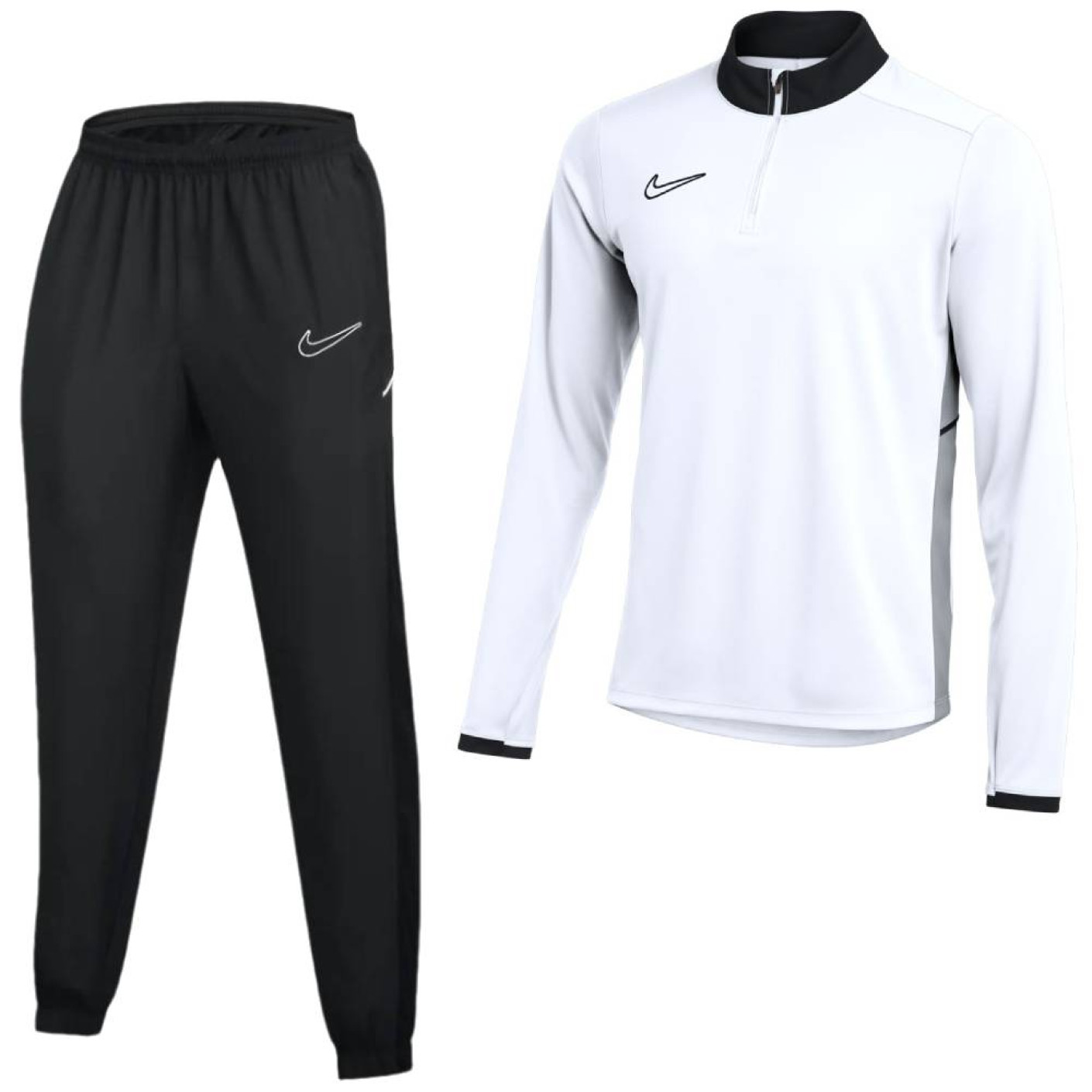 Nike Academy 25 Trainingspak 1/4-Zip Wit Zwart Grijs