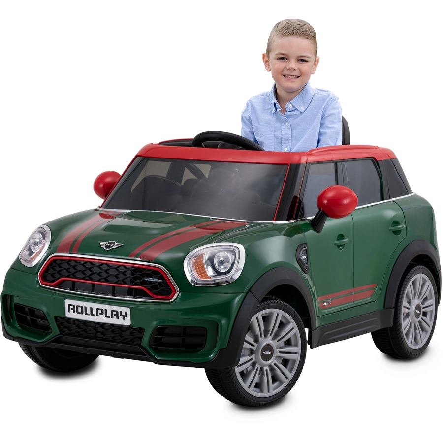 ROLLPLAY MINI COUNTRYMAN 12V Premium Kinderfahrzeug Grün Grün
