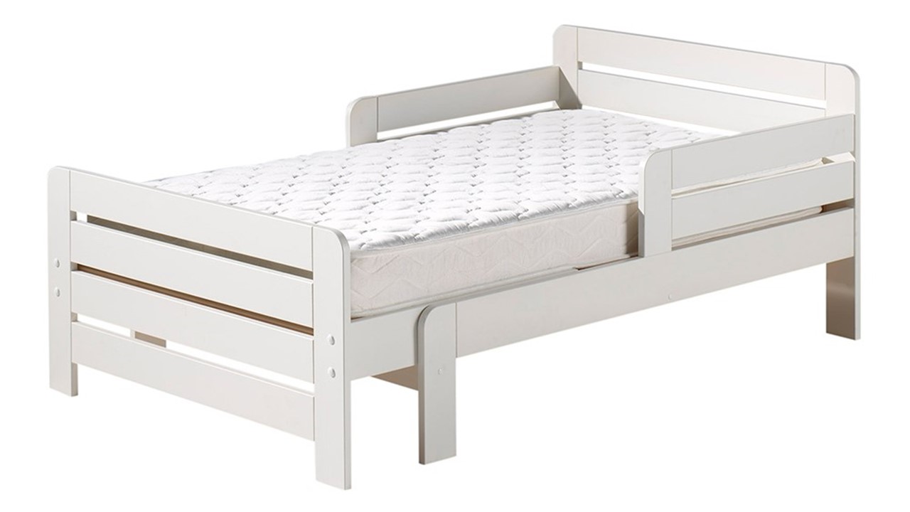 Meegroeibed Jumper met lade en matras 140+60cm wit