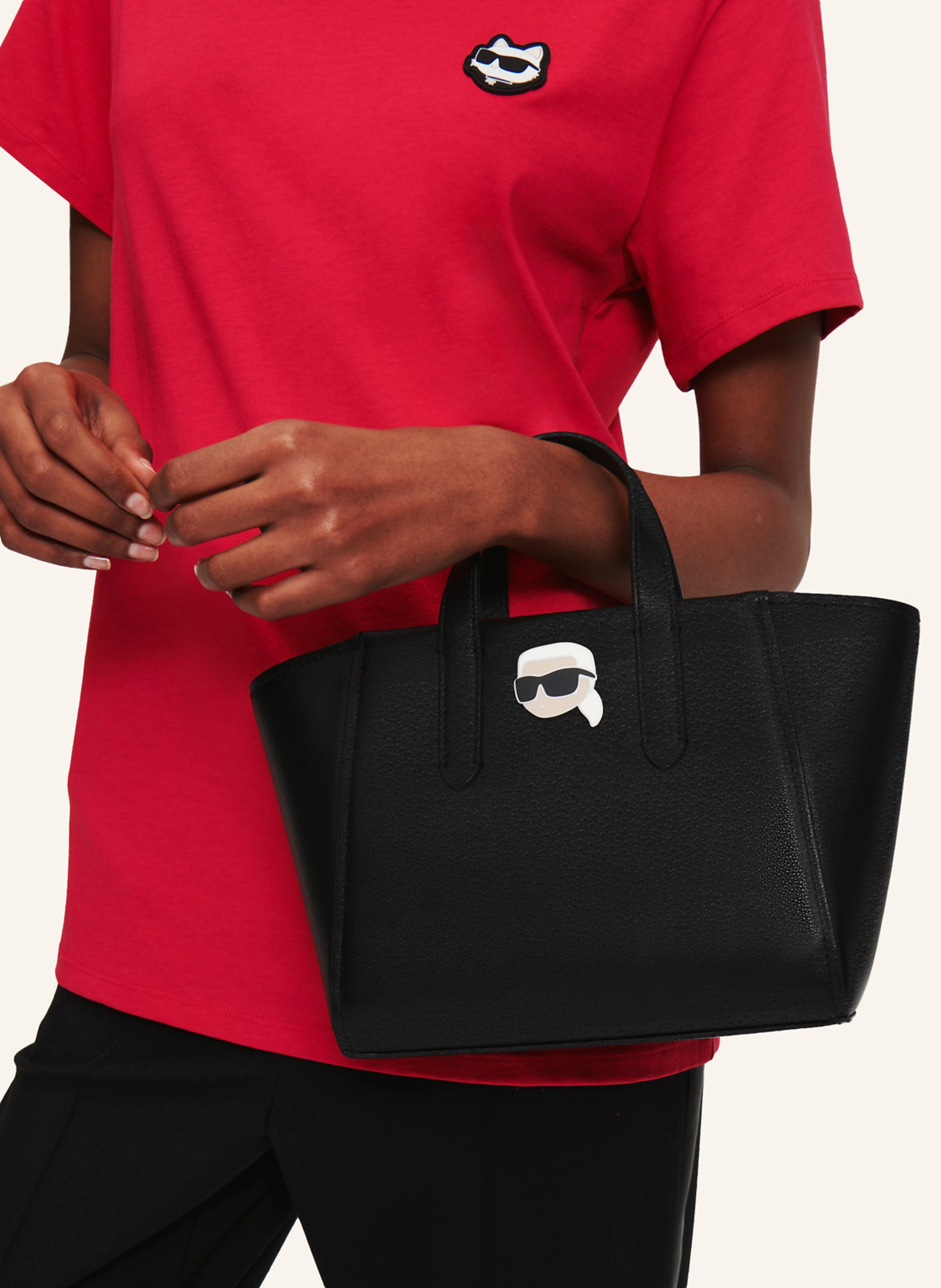 KARL LAGERFELD IKON GENOPPTE TOTE-BAG