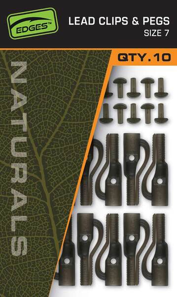 Fox Naturals Lead Clips & Pegs (Maat 7) (10 Stuks)